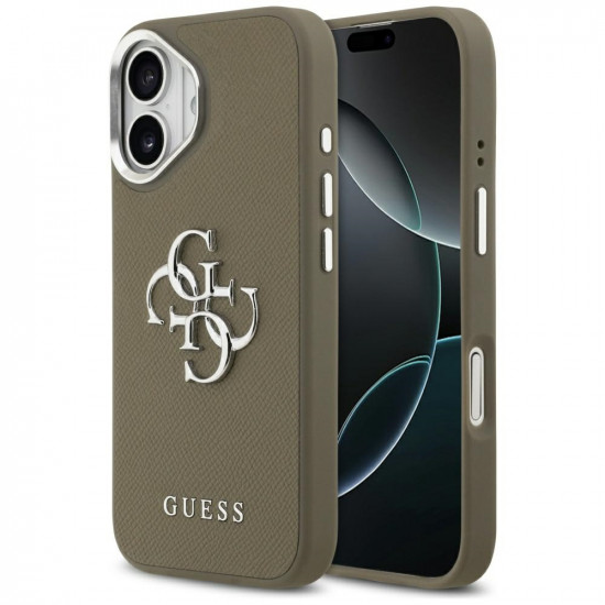 Guess Hardcase Grained Big 4G Classic Logo (GUHCP17SPG4SMCEW) iPhone 17 Brown Guess Hardcase Grained Big 4G Classic Logo (GUHCP17SPG4SMCEW) iPhone 17 Brown