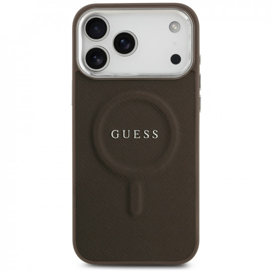 Guess Hardcase Classic Logo MagSafe (GUHMP17LPSAREGSW) iPhone 17 Pro Brown