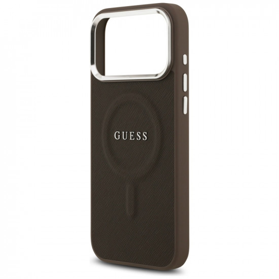 Guess Hardcase Classic Logo MagSafe (GUHMP17XPSAREGSW) iPhone 17 Pro Max Brown