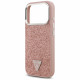 Guess Glitter Triangle Logo MagSafe (GUHMP17LPFGTSCMP) iPhone 17 Pro Pink