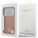 Guess Glitter Triangle Logo MagSafe (GUHMP17LPFGTSCMP) iPhone 17 Pro Pink