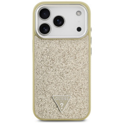Guess Glitter Triangle Logo MagSafe (GUHMP17LPFGTSCMD) iPhone 17 Pro Gold