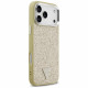 Guess Glitter Triangle Logo MagSafe (GUHMP17XPFGTSCMD) iPhone 17 Pro Max Gold