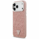 Guess Glitter Triangle Logo MagSafe (GUHMP17XPFGTSCMP) iPhone 17 Pro Max Pink