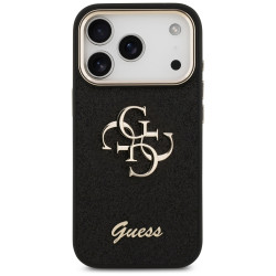 Guess Fixed Glitter Big 4G Metal Frame (GUHCP17LHG4SGCK) iPhone 17 Pro Black