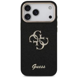Guess Fixed Glitter Big 4G Metal Frame (GUHCP17XHG4SGCK) iPhone 17 Pro Max Black