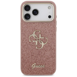 Guess Fixed Glitter Big 4G Metal Frame (GUHCP17XHG4SGCP) iPhone 17 Pro Max Pink