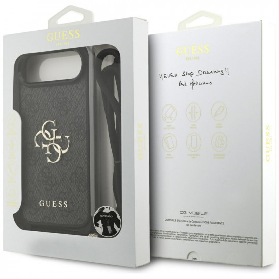 Guess Crossbody Cord 4G Big Logo (GUHCP17MP4GMGCRK) iPhone 17 Air Black