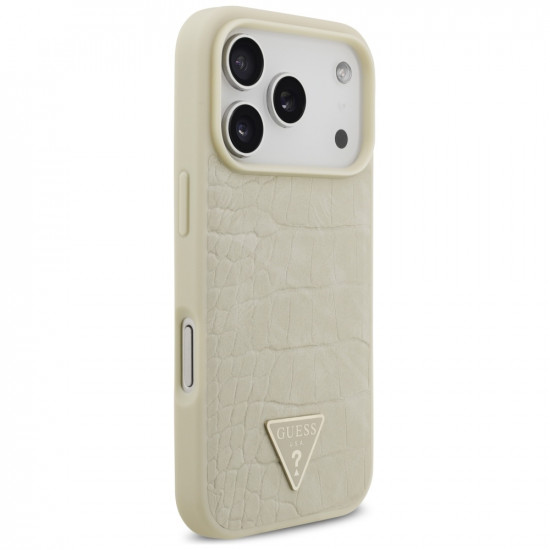 Guess Croco Triangle Logo MagSafe (GUHMP17LPCRTHCD) iPhone 17 Pro Gold Guess Croco Triangle Logo MagSafe (GUHMP17LPCRTHCD) iPhone 17 Pro Gold