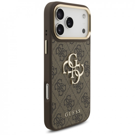 Guess Big 4G Classic Logo with Big Strap Metal Buttons (GUHCP17XP4G4BCSW) iPhone 17 Pro Max Brown