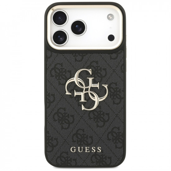 Guess Big 4G Classic Logo with Big Strap Metal Buttons (GUHCP17XP4G4BCSK) iPhone 17 Pro Max Black