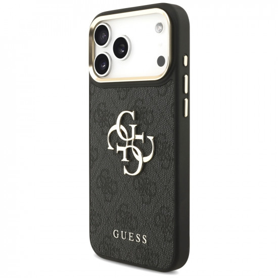 Guess Big 4G Classic Logo with Big Strap Metal Buttons (GUHCP17XP4G4BCSK) iPhone 17 Pro Max Black