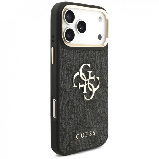 Guess Big 4G Classic Logo with Big Strap Metal Buttons (GUHCP17XP4G4BCSK) iPhone 17 Pro Max Black