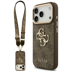 Guess Big 4G Classic Logo with Big Strap Metal Buttons (GUHCP17LP4G4BCSW) iPhone 17 Pro Brown
