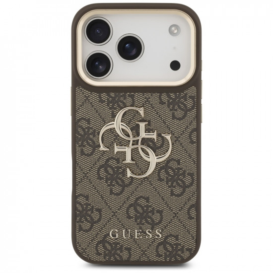 Guess Big 4G Classic Logo with Big Strap Metal Buttons (GUHCP17LP4G4BCSW) iPhone 17 Pro Brown