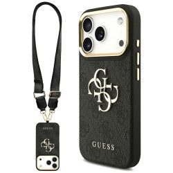 Guess Big 4G Classic Logo with Big Strap Metal Buttons (GUHCP17LP4G4BCSK) iPhone 17 Pro Black
