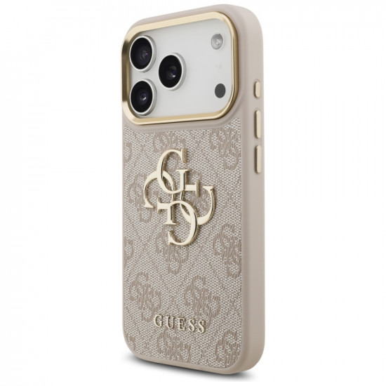 Guess Big 4G Classic Logo with Big Strap Metal Buttons (GUHCP17LP4G4BCSP) iPhone 17 Pro Pink