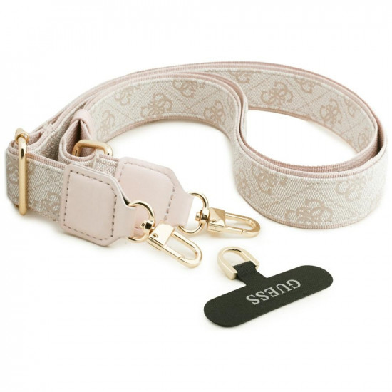 Guess Big 4G Classic Logo with Big Strap Metal Buttons (GUHCP17LP4G4BCSP) iPhone 17 Pro Pink