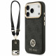 Guess 4G Strass Logo with Big Strap Metal Button MagSafe (GUHMP17LP4G4DCSK) iPhone 17 Pro Black