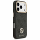 Guess 4G Strass Logo with Big Strap Metal Button MagSafe (GUHMP17LP4G4DCSK) iPhone 17 Pro Black