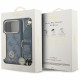 Guess 4G Strass Logo with Big Strap Metal Button MagSafe (GUHMP17LP4G4DCSB) iPhone 17 Pro Blue