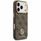 Guess 4G Strass Logo with Big Strap Metal Button MagSafe (GUHMP17LP4G4DCSW) iPhone 17 Pro Brown