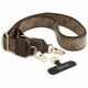 Guess 4G Strass Logo with Big Strap Metal Button MagSafe (GUHMP17LP4G4DCSW) iPhone 17 Pro Brown