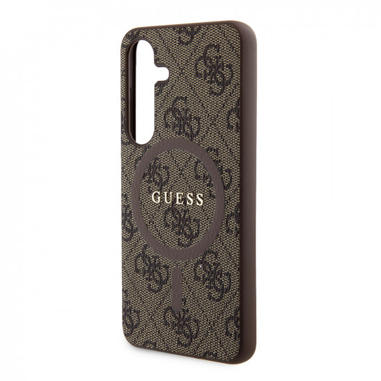 Guess 4G Collection Leather MagSafe (GUHMZF7P4MSEGCW) Samsung Galaxy Z Flip7 Brown