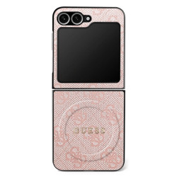 Guess 4G Collection Leather MagSafe (GUHMZF7P4MSEGCP) Samsung Galaxy Z Flip7 Pink
