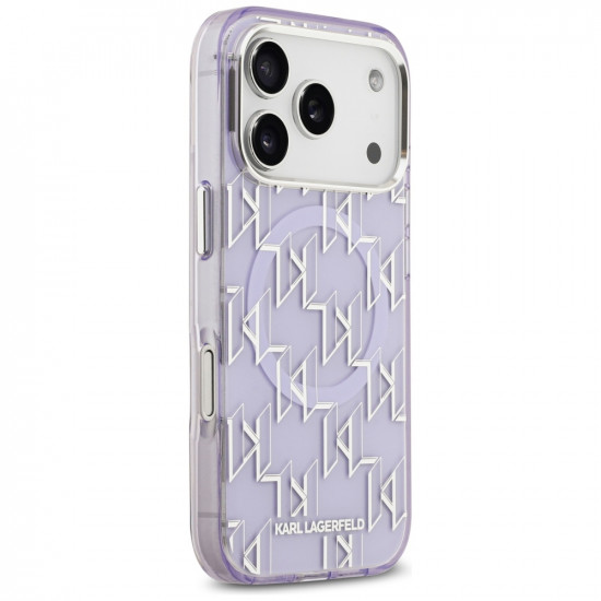 Karl Lagerfeld IML MagSafe KL Monogram (KLHMP17XHMIKLMEU) iPhone 17 Pro Max Purple