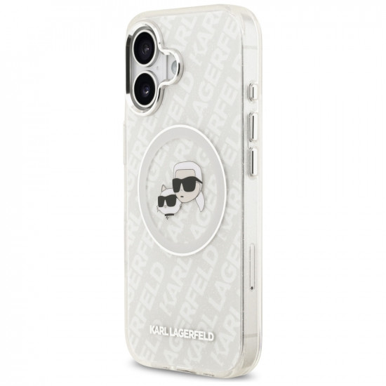 Karl Lagerfeld IML Glitter K&C Heads Logo MagSafe (KLHMP17SHMKBKCHOG) iPhone 17 Grey Karl Lagerfeld IML Glitter K&C Heads Logo MagSafe (KLHMP17SHMKBKCHOG) iPhone 17 Grey