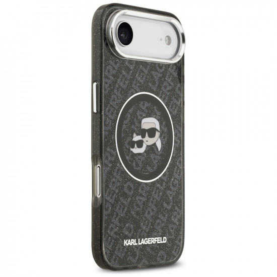 Karl Lagerfeld IML Glitter K&C Heads Logo MagSafe (KLHMP17MHMKBKCHOK) iPhone 17 Air Black Karl Lagerfeld IML Glitter K&C Heads Logo MagSafe (KLHMP17MHMKBKCHOK) iPhone 17 Air Black