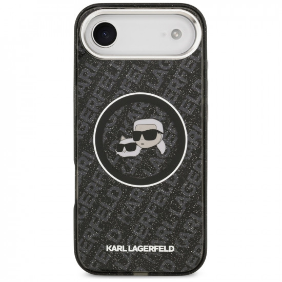 Karl Lagerfeld IML Glitter K&C Heads Logo MagSafe (KLHMP17MHMKBKCHOK) iPhone 17 Air Black Karl Lagerfeld IML Glitter K&C Heads Logo MagSafe (KLHMP17MHMKBKCHOK) iPhone 17 Air Black