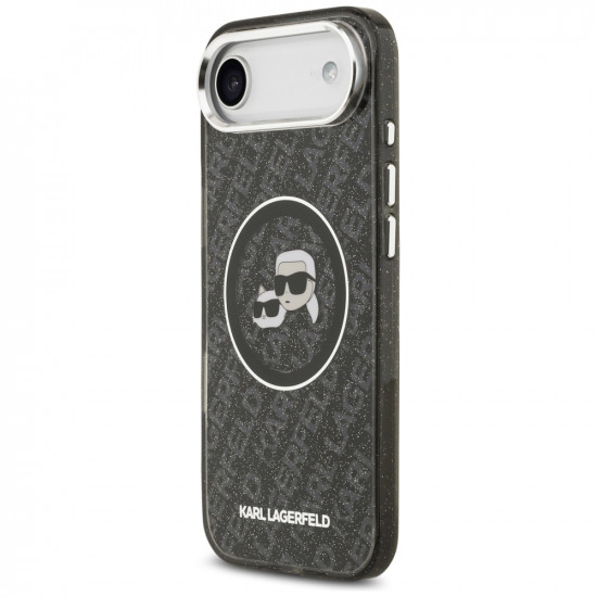 Karl Lagerfeld IML Glitter K&C Heads Logo MagSafe (KLHMP17MHMKBKCHOK) iPhone 17 Air Black Karl Lagerfeld IML Glitter K&C Heads Logo MagSafe (KLHMP17MHMKBKCHOK) iPhone 17 Air Black