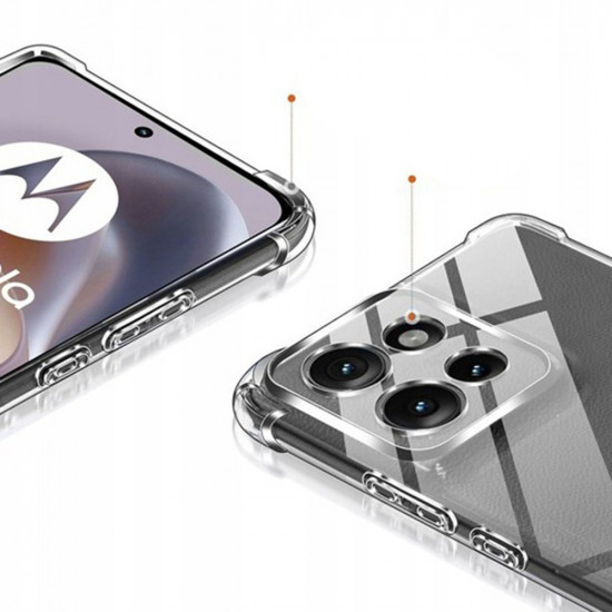 Techsuit Shockproof Clear Silicone Motorola Moto G86 Power Clear