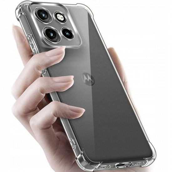 Techsuit Shockproof Clear Silicone Motorola Moto G86 Power Clear