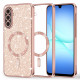Techsuit Luxury Glitter MagSafe Samsung Galaxy A17 5G / A17 4G Rose Gold