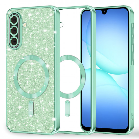Techsuit Luxury Glitter MagSafe Samsung Galaxy A17 5G / A17 4G Light Green