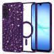 Techsuit Luxury Glitter MagSafe Samsung Galaxy A17 5G / A17 4G Deep Purple