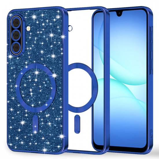 Techsuit Luxury Glitter MagSafe Samsung Galaxy A17 5G / A17 4G Deep Blue
