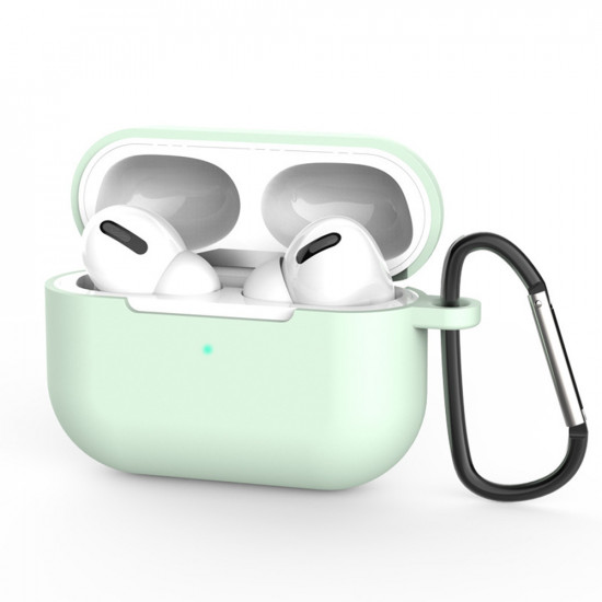 Techsuit Silicone Case for AirPods Pro 3, Smooth Ultrathin Material Mint Green