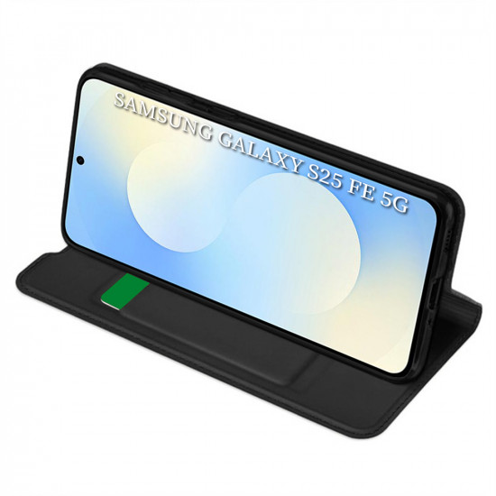 Techsuit Magskin Book Samsung Galaxy S25 FE Black