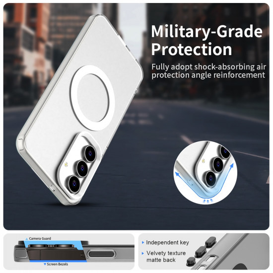 Techsuit CandyCase MagSafe Samsung Galaxy S25 FE White