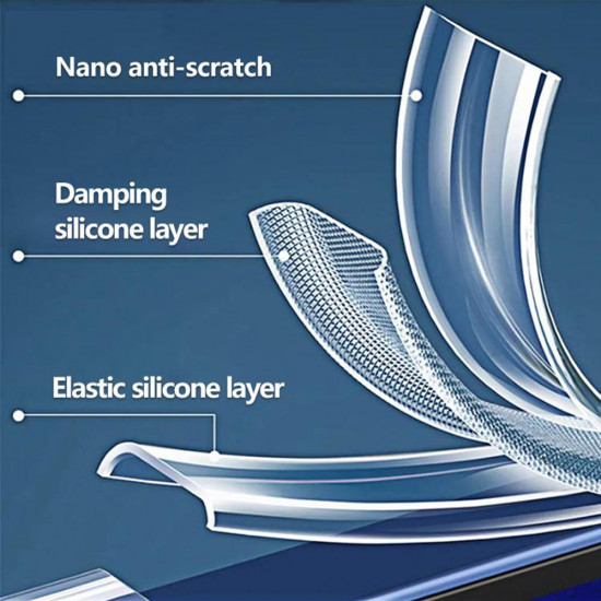 Techsuit Shockproof Clear Silicone Oppo Reno14 F / Reno14 FS 5G Clear