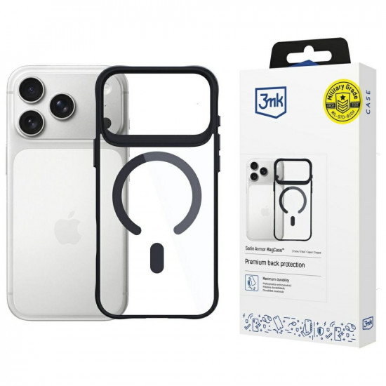 3MK Satin Armor MagCase case for Apple iPhone 17 Pro Max