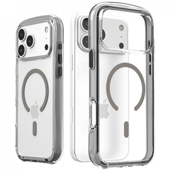 Araree Duple M Air MagSafe Case for iPhone 17 Pro Max Gray
