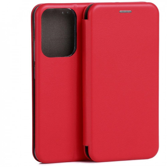 Beline Book Magnetic Case for Oppo Reno 14 Red