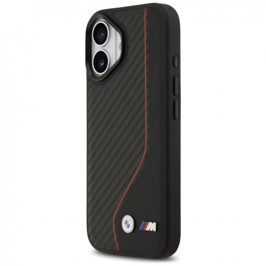 Case BMW M Carbon Line & Logo MagSafe for iPhone 17 red Case BMW M Carbon Line & Logo MagSafe for iPhone 17 red