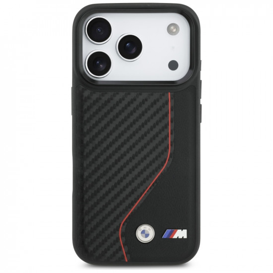 Case BMW M Carbon Line &amp; Logo MagSafe for iPhone 17 Pro red