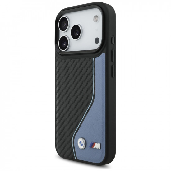 Case BMW M Carbon Logo MagSafe for iPhone 17 Pro blue